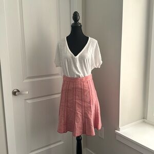 CLUB MONACO Rose Wool Pencil Skirt